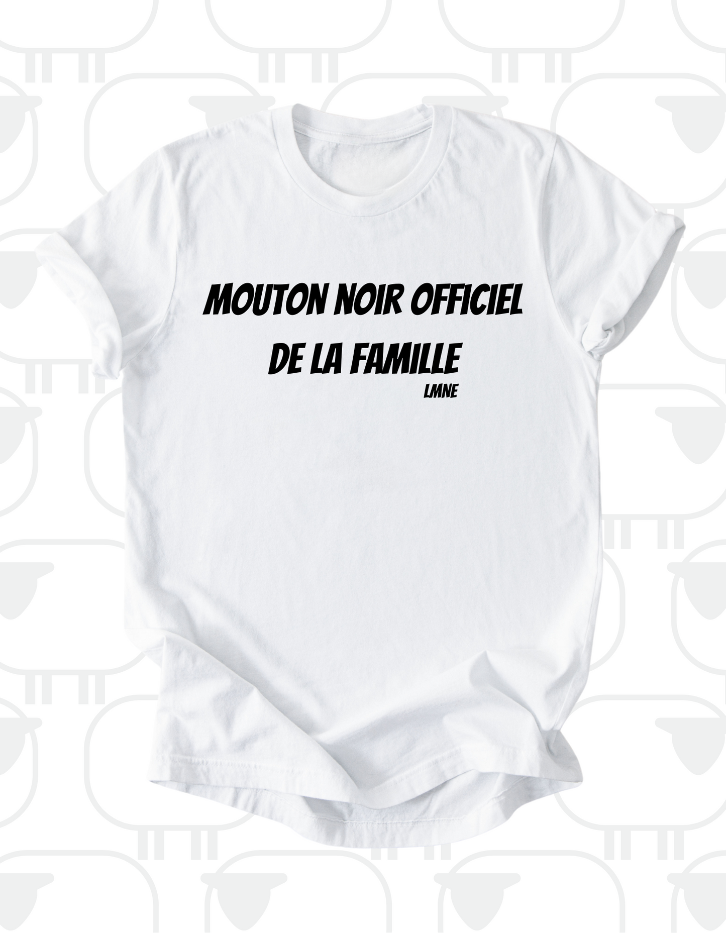 T-shirt Mouton noir officiel de la famille