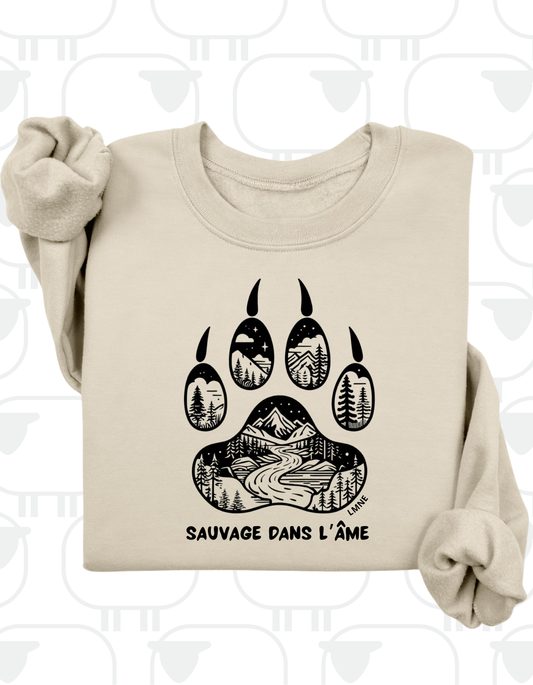 Crewneck Sauvage dans l'âme